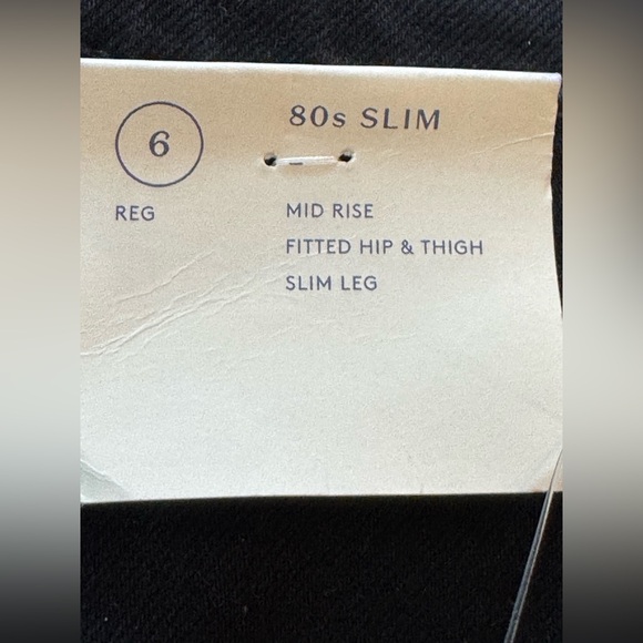 Universal Thread mid rise 80’s slim Black Denim Jeans. NWT sz 6 - Picture 6 of 6